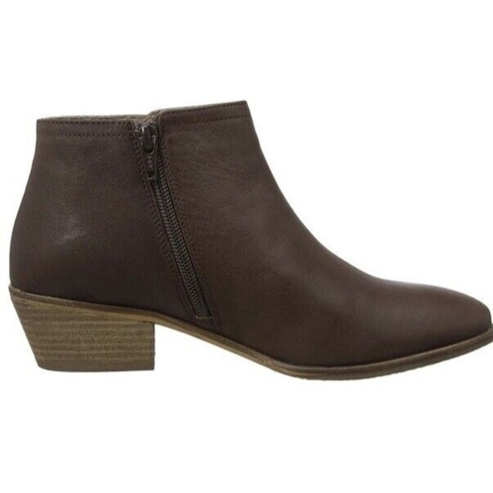 New Fatface Women Leather Brown Chelsea Boots size 10 Eu 41chunky mid heel - Picture 5 of 6